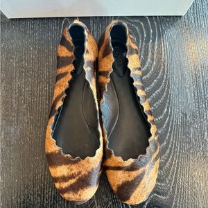 Chloe Brown and Black Animal Print Flats